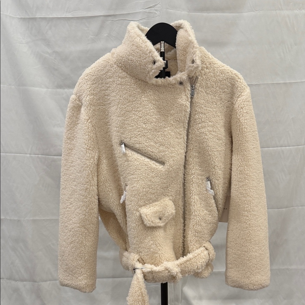 Forever 21 Cream Bomber Jacket